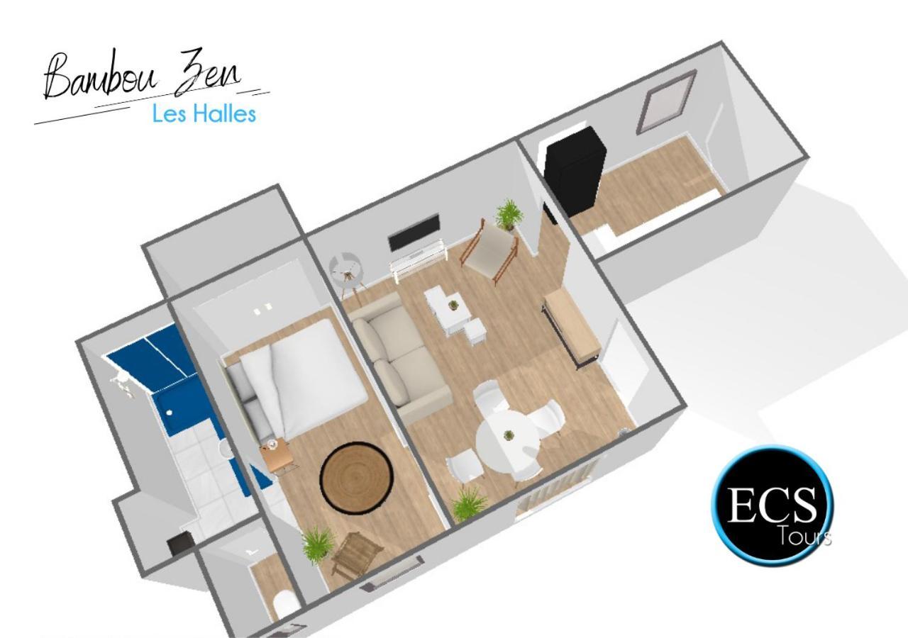 Bambou Zen - Hypercentre - Arrivée Autonome - Courtsejour37 Appartement